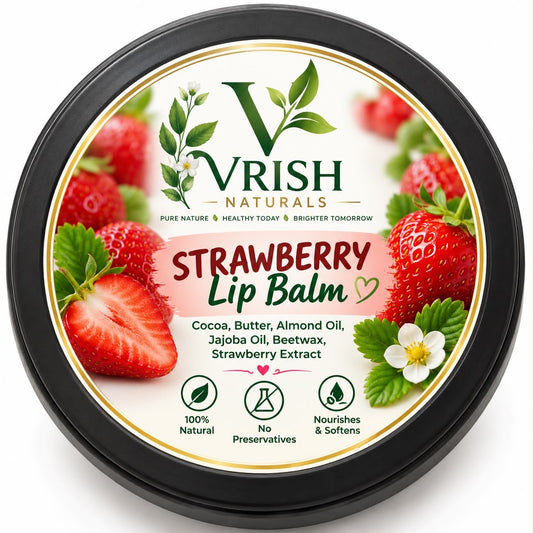 Strawberry tinted lip balm