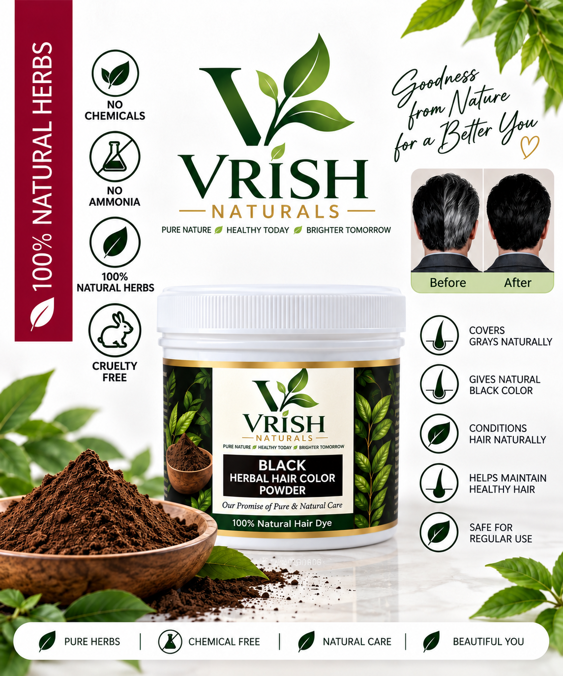 Herbal Hair Color -Black