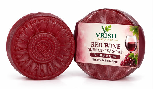 Red wine skin glow handmade soap