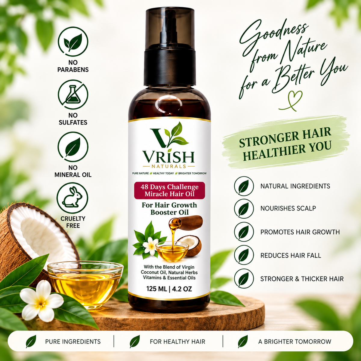 48 days miracle  Hair Oil with Hair growth Pack