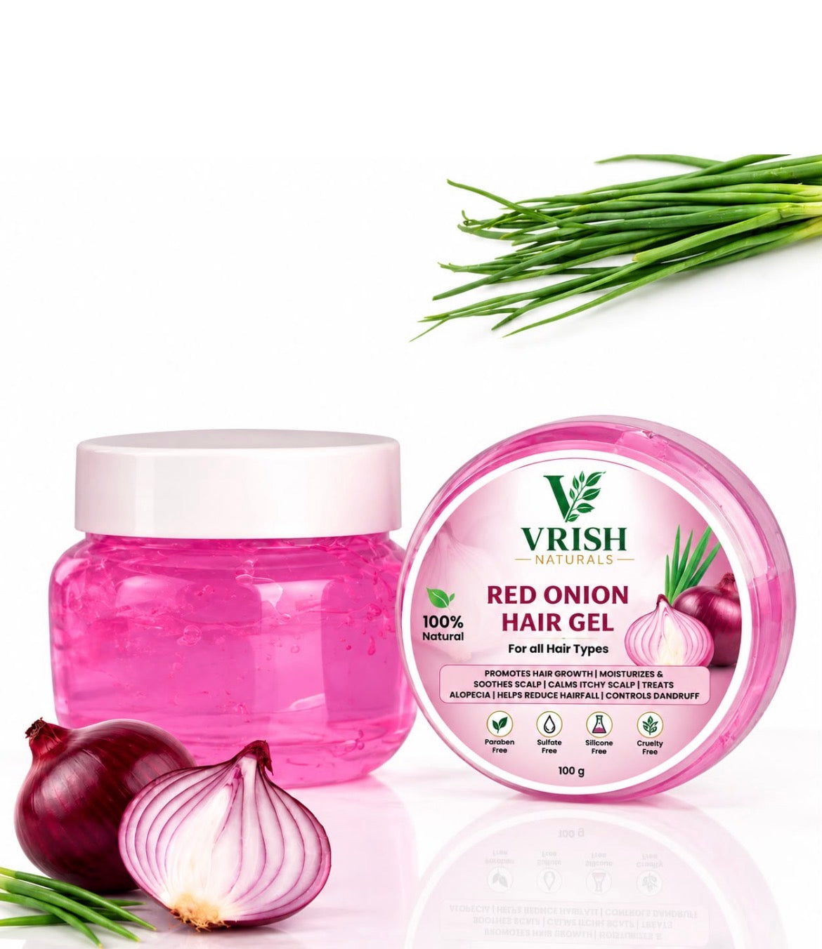 Red Onion Hair Gel by Vrish Naturals – natural hair gel for hair growth