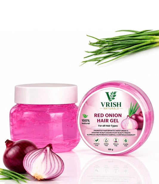 Red Onion Hair Gel by Vrish Naturals – natural hair gel for hair growth